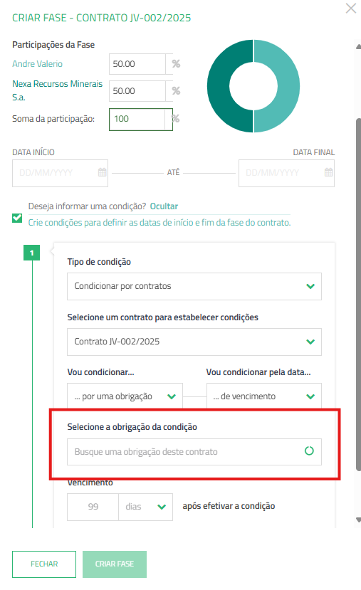Nova funcionalidade no módulo de contratos: gestão de prazos automáticos entre fases e/ou obrigações