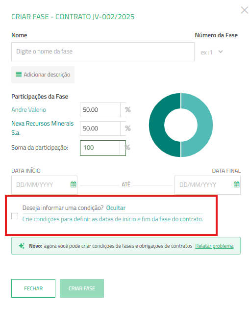 Nova funcionalidade no módulo de contratos: gestão de prazos automáticos entre fases e/ou obrigações