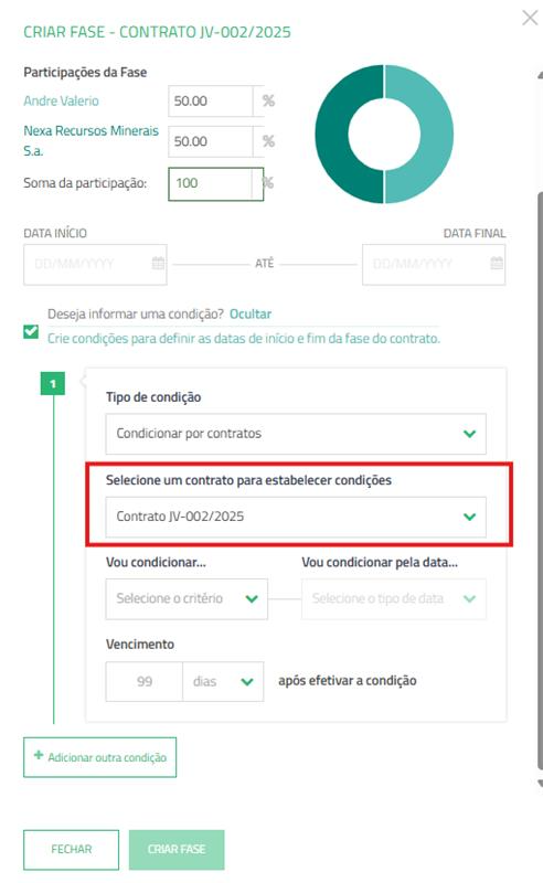 Nova funcionalidade no módulo de contratos: gestão de prazos automáticos entre fases e/ou obrigações