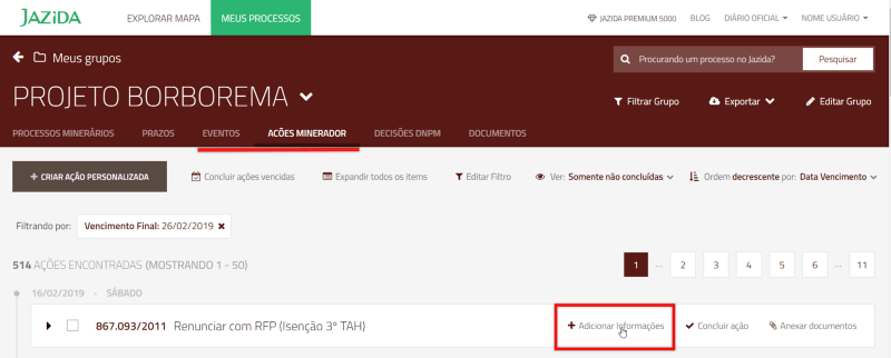 Personalize sua agenda e seu histórico!