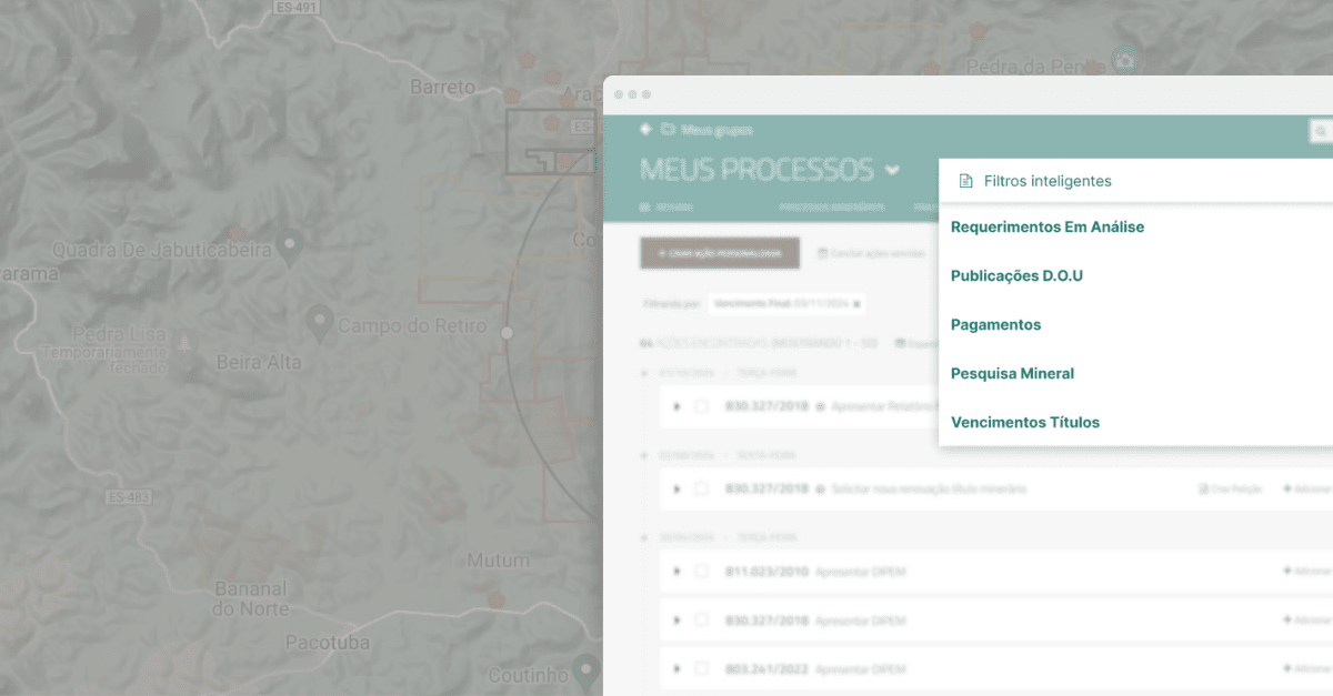 Maximize a Eficiência na Gestão de Processos Minerários com os Filtros Inteligentes do Jazida