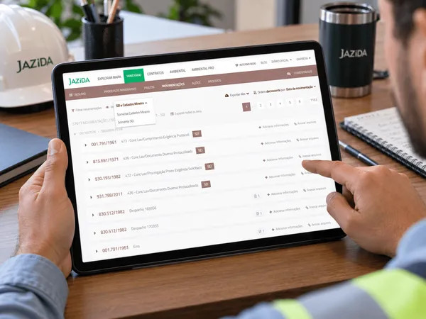 Como consultar eventos e documentos de um processo de forma mais organizada no Jazida?